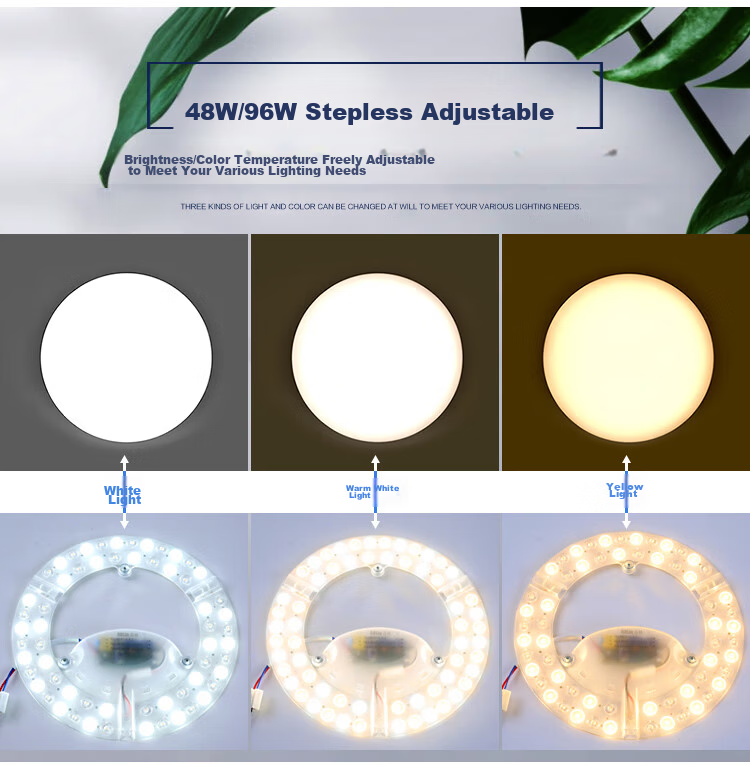 ROLin LED Living Room Light Module Dimmable Color Changing Replacement Chip with Remote 48W UFO Model 8