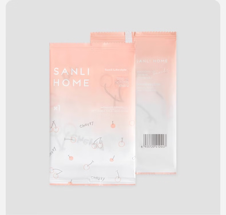 Sanli Disposable Thick Toilet Seat Covers Travel Adhesive Waterproof Large Maternity Toilet Cushions 10 Pieces 2