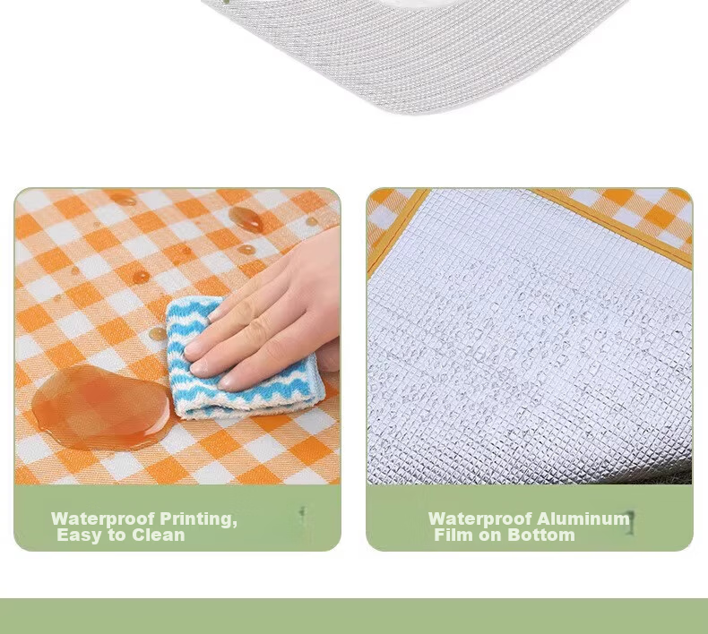 Letide Picnic Mat Aluminum Foil Thickened Camping Mat Moisture-Proof Ground Mat Outdoor Picnic Blanket Lawn Mat Tent Mat 10