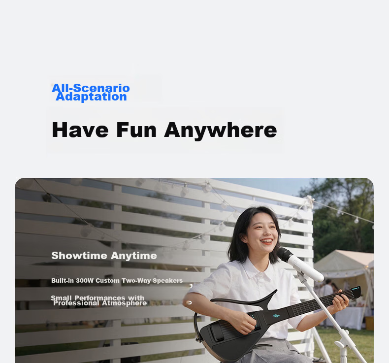 Enya [Ju Jingyi's Choice] CyberG Acoustic-Electric Guitar, Auto-Tune Beginner Smart Guitar 32