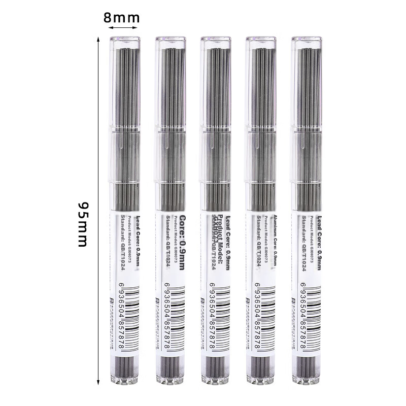 Dile Correct Posture 0.9mm Mechanical Pencil Lead Refill for Elementary Students, Durable, No Sharpening Needed, 5 Boxes, Model 3232 1