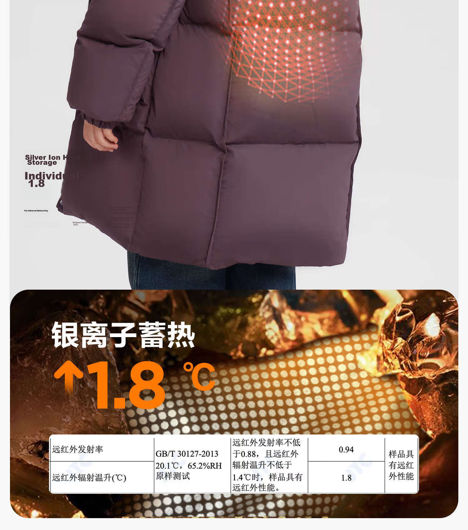 Zuo Xi Boys' Mid-Length Down Jacket Winter Warm Thickened Hooded Coat Red Size 130 New Year Outfit 14