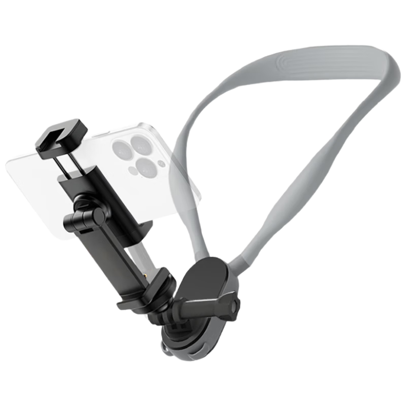Kewo Neck Hanging Phone Holder First-Person View Chest-Mounted Stabilizer Outdoor Live Streaming Vlog Cycling Compatible with DJI Action4/5 Pro GoPro