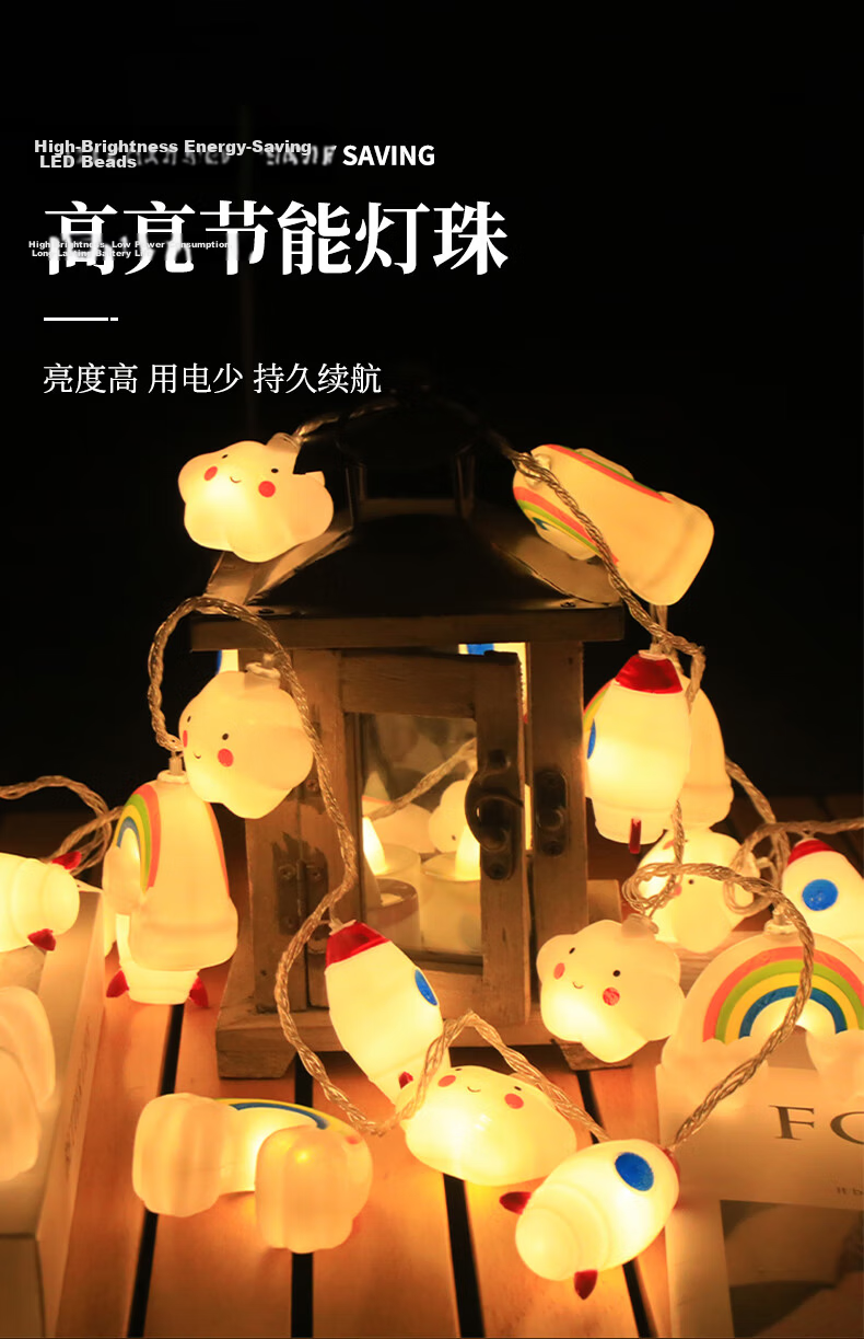Modouyu Starry Sky String Lights, 3 Meters, 20 LED Lights, Camping Atmosphere Lights, Valentine's Day Confession, Proposal, Birthday Room Decoratio 5