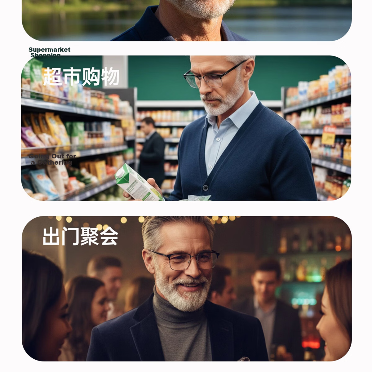 Moke Presbyopic Glasses Auto-Focus Smart Multifocal Official Genuine Japanese Import Blue Light Blocking Unisex Reading Glasses 5