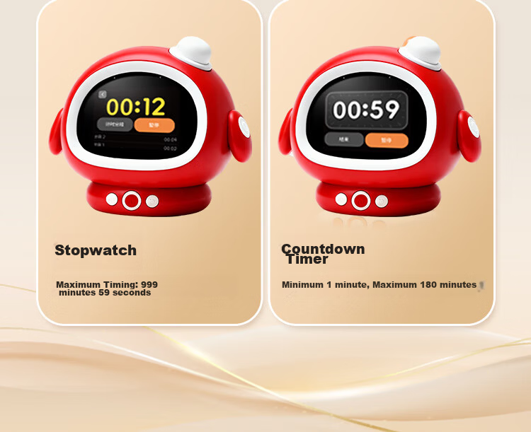 Perfect Score Elementary School Top Student AI Smart Alarm Clock Pro Edition Learning Machine Companion Robot Storytelling Device Birthday Gift for Boys and Girls 30