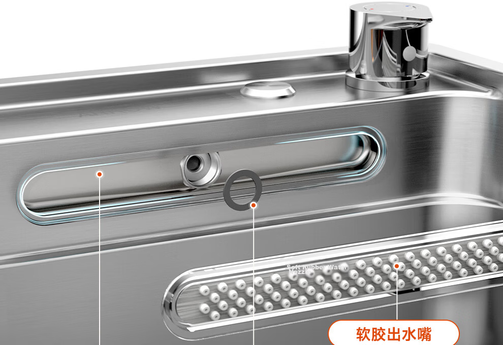 ARROW 0 Coating Treasure Basin Pro Kitchen Sink 304 Stainless Steel Vegetable Washing Basin Waterfall Large Single Bowl Top-Mount and Under-Mount Sink 21