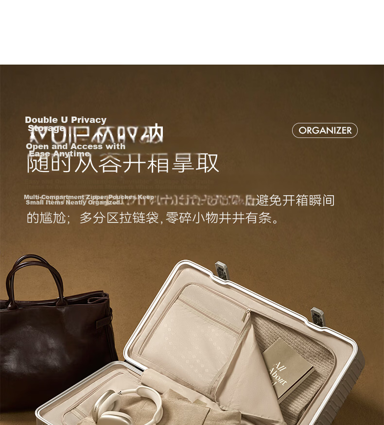 90 Points 20-Inch Aluminum Frame MAX Luggage 2026 New Travel Suitcase Trolley Carry-On Password Lock Soft Matte Purple 26