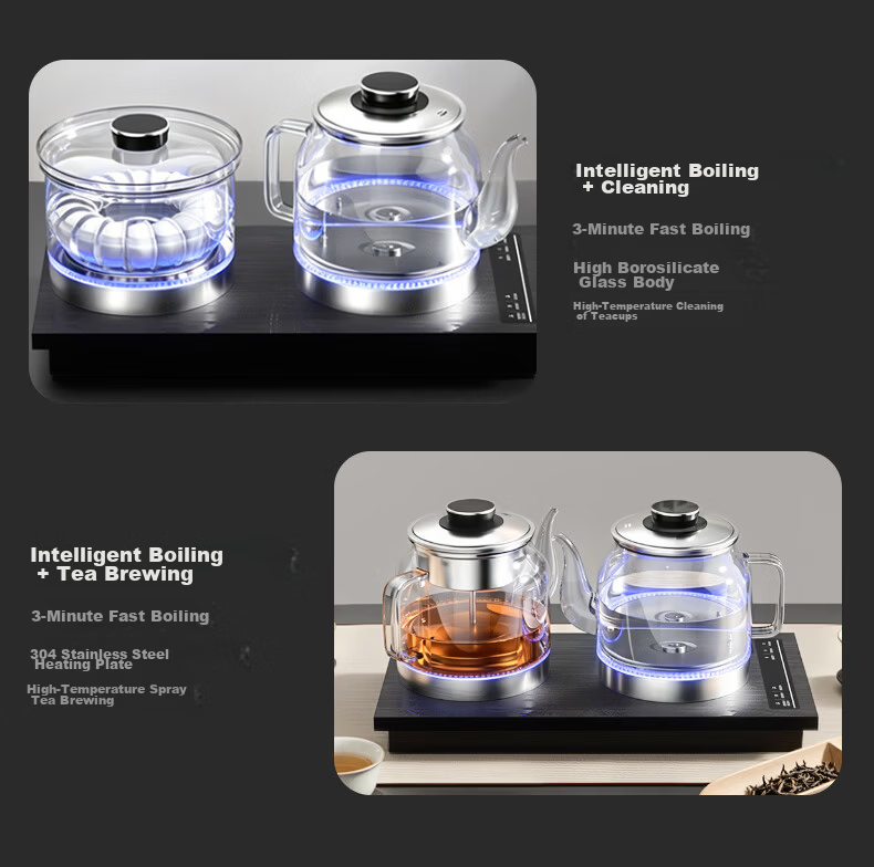 Cmdieip Kaimeng Automatic Water Supply Electric Kettle Temperature Control 1L Electric Kettle Tea Set Electric Tea Stove Fully Intelligent Tea Table Fully Automatic Tea Table Kettle Z08 4