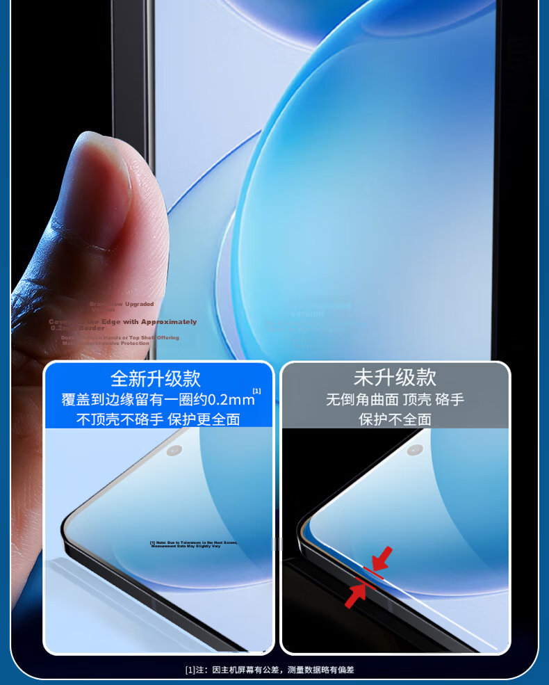 Langling Dust Removal Quick Stick OPPO Reno16 Tempered Glass Screen Protector Full Coverage HD Anti-Fingerprint Anti-Shock Explosion-Proof Film 13
