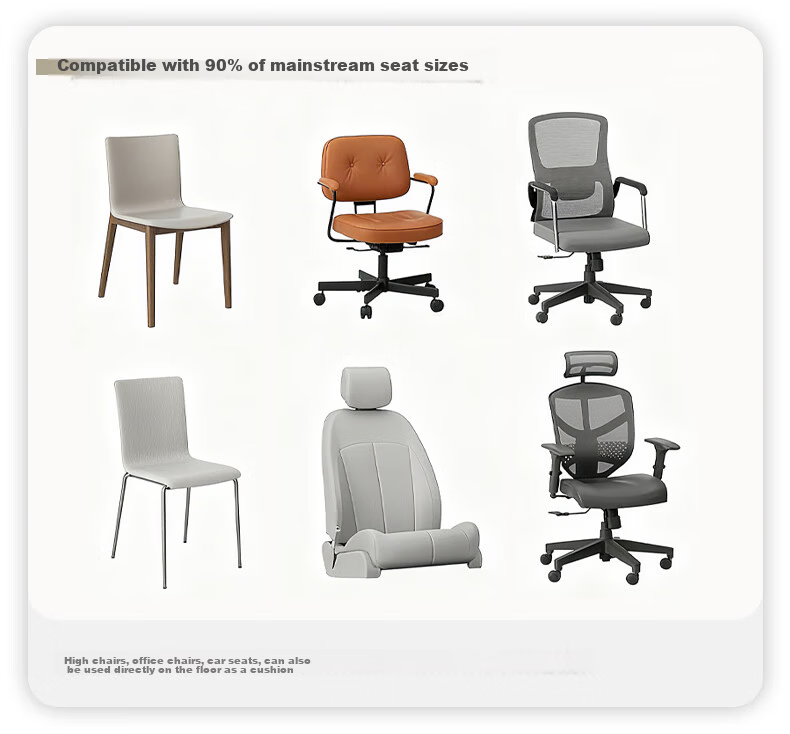 Ailute Office Seat Cushion Chair Pad Non-Slip Breathable Soft Cushion for Long Sitting All-Season Universal Stool Seat Dining Chair Cushion 13