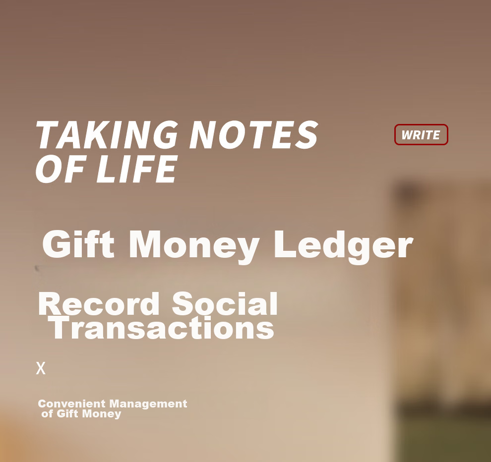 Faramon Gift Money Accounting Book for Weddings and Celebrations, Guest Gift Registry, Personal Gift Transactions Ledger, Leather Cover Gift Money Register, Sign-in Book A5 - Gift Money Ledger 1