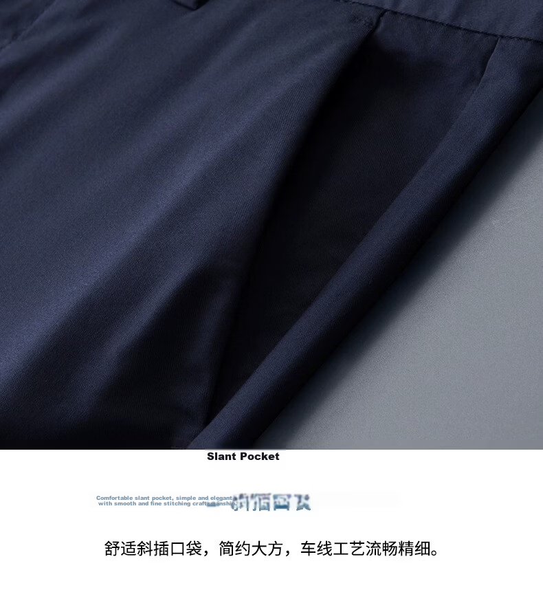 PLAYBOY Men's Business Straight Loose Fit Dress Pants 2026 Spring Summer Thin Casual Trousers Commuter Pants 15