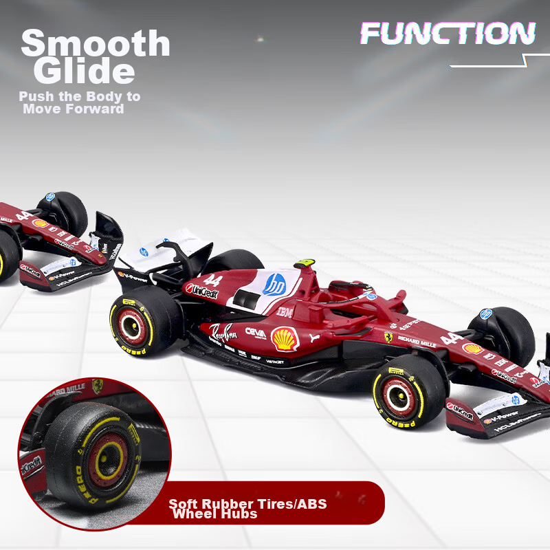 Bburago 1:64 Ferrari SF25 Hamilton No.44 Racing Car Alloy Toy Model 8