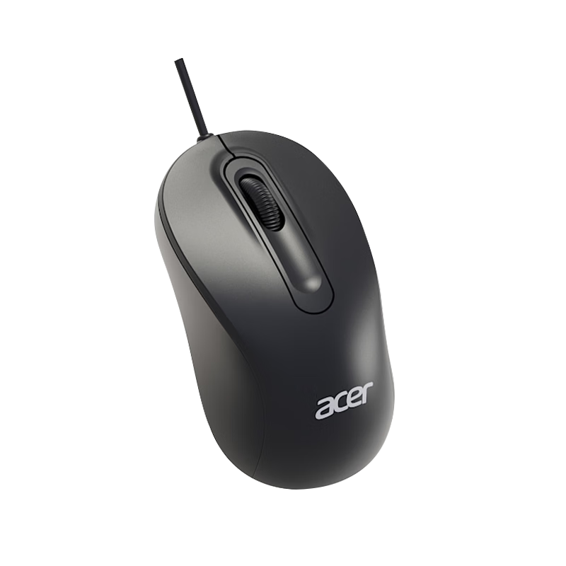 Acer Wired Mouse Silent Click USB Interface Ergonomic Business Office Computer Laptop Desktop Mouse OMR328 Black