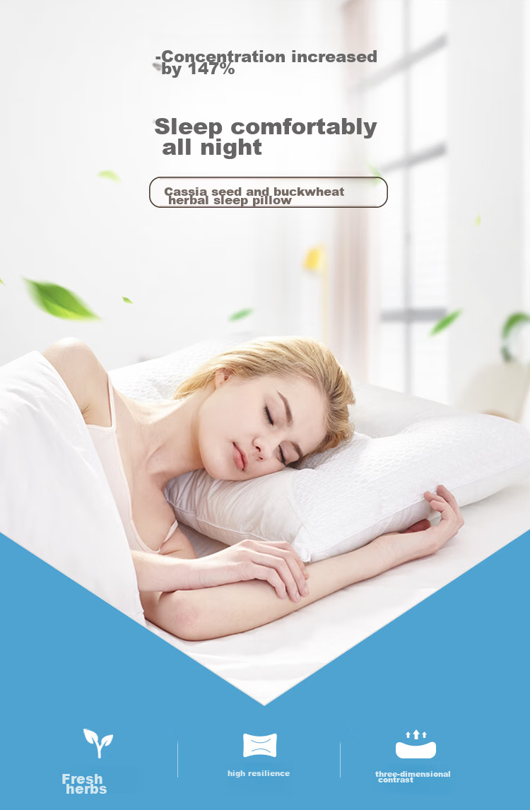 AiSleep Pillow Core, Pillow with Cassia Seed And Buckwheat, Comfortable Adult Cervical Pillow 1