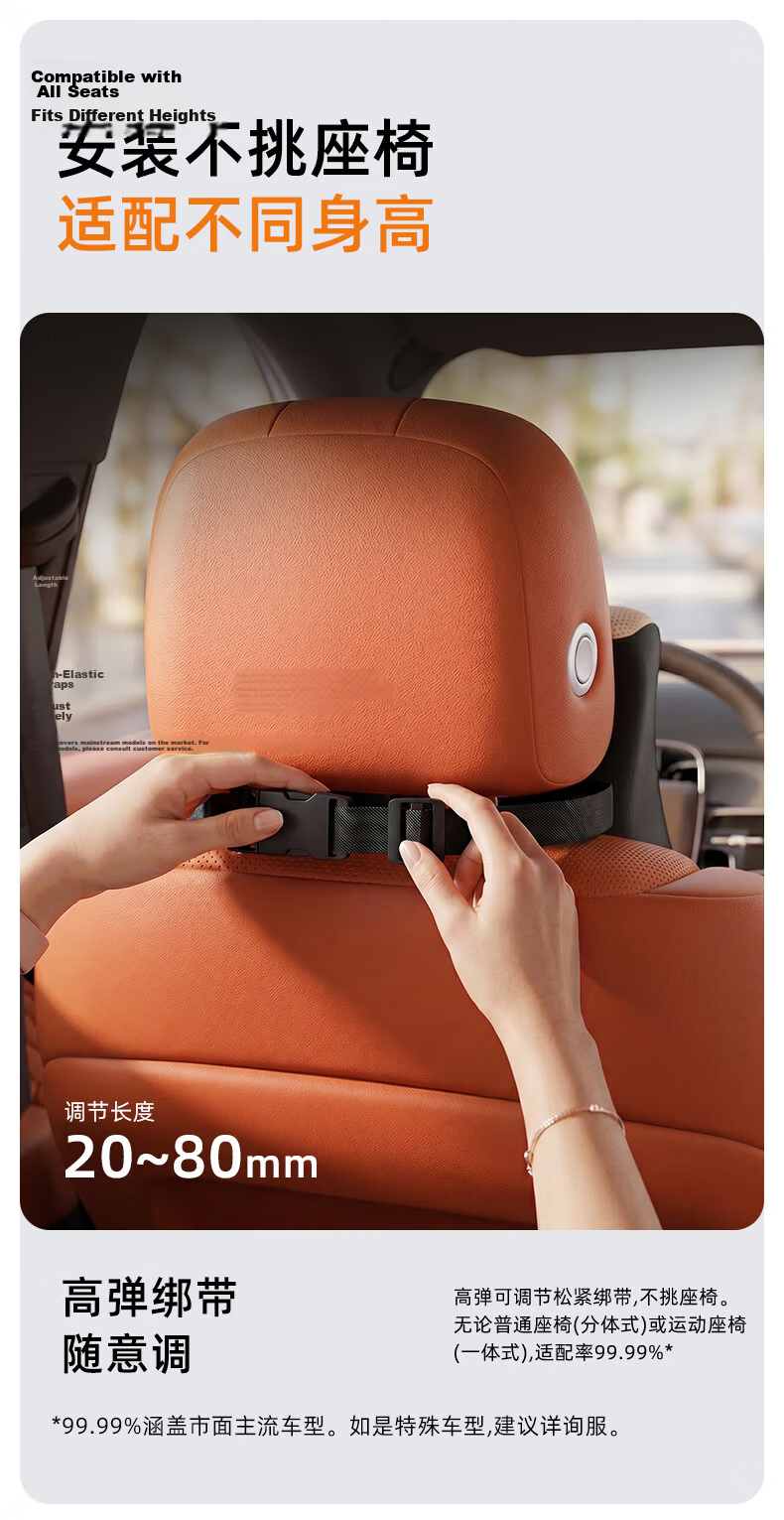 Rice Soup Natural Latex Car Headrest Lumbar Support Neck Pillow Cushion Car Seat Backrest Lumbar Pad 17