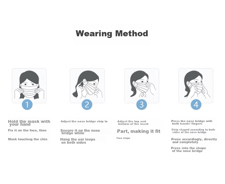 Mingdian Shangpin Disposable Mask M993 50pcs/Box Individually Packaged 3-Layer Anti-Odor/Industrial Dust/Pollen/Droplets/Bacteria Comfortable Breathable Commuting Blue 9