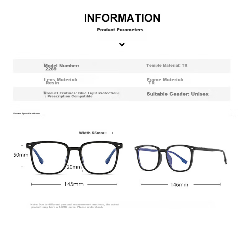 LESCA LUNETIER Gm Black Frame Glasses for Men, Prescription Available, Square Thick Frame, Cool And Stylish, Anti-Blue Light, Large Face, Non-Prescription Eyewear 9