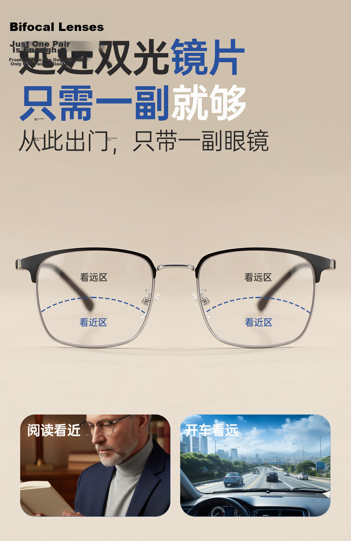 Moke Presbyopic Glasses Auto-Focus Smart Multifocal Official Genuine Japanese Import Blue Light Blocking Unisex Reading Glasses 10