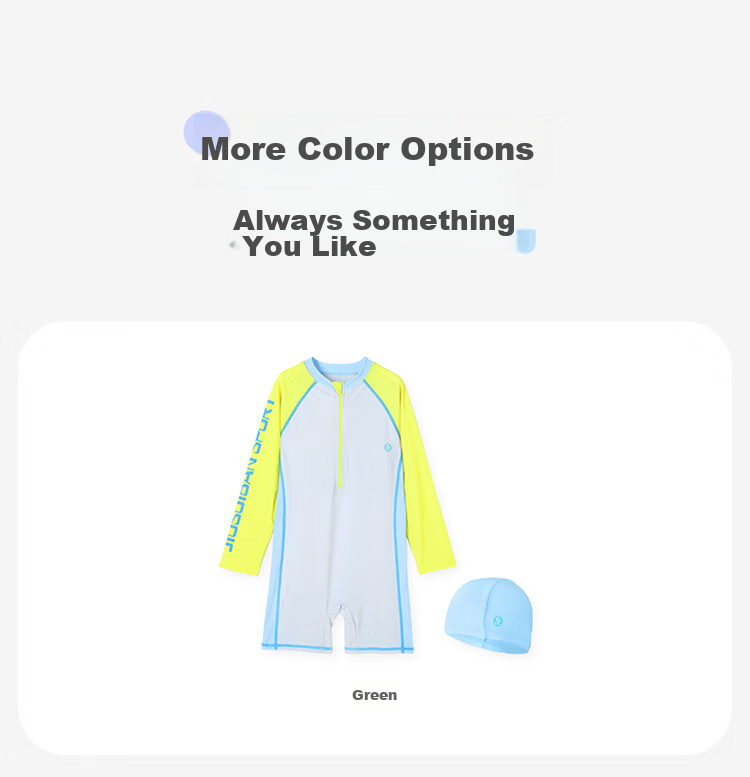 Jiusuiban Kids Boys Sun Protection Quick-Dry Long Sleeve One-Piece Swimsuit with Swim Cap for Beach and Swimming 10