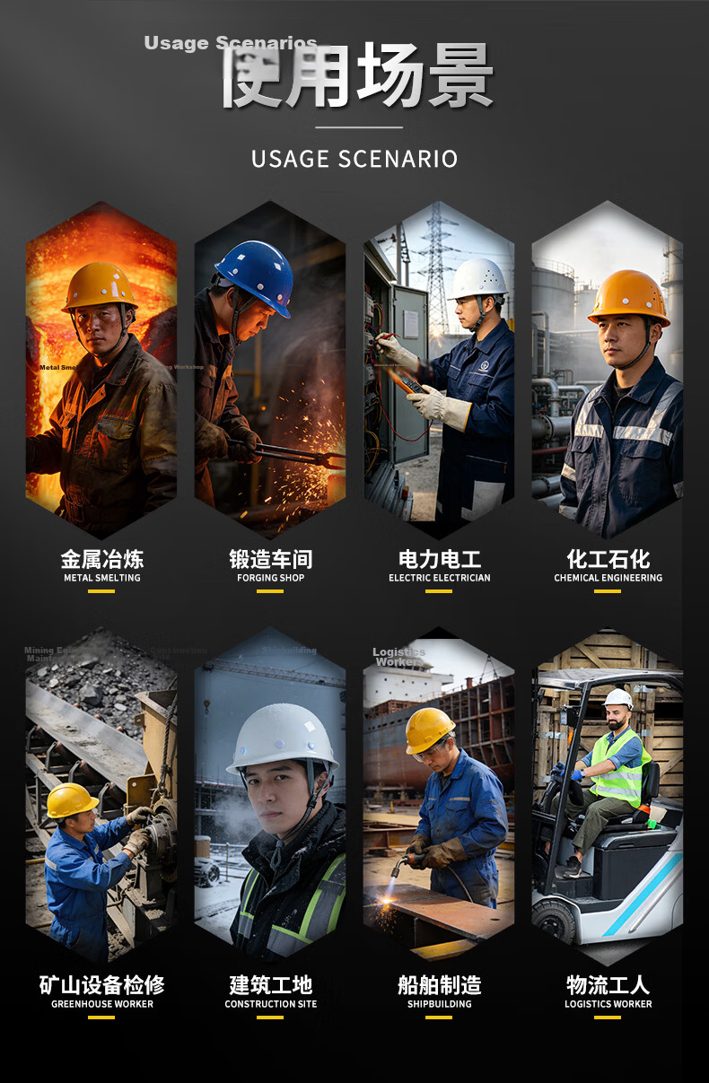 SHOUDUN Fiberglass Safety Helmet High-end Round Dome Construction Site New National Standard Anti-smash Breathable Red [No Printing] B30 Fiberglass Round Ventilated 10
