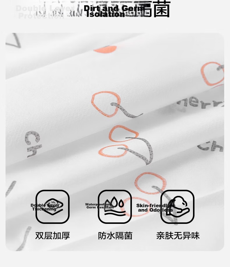 Sanli Disposable Thick Toilet Seat Covers Travel Adhesive Waterproof Large Maternity Toilet Cushions 10 Pieces 6