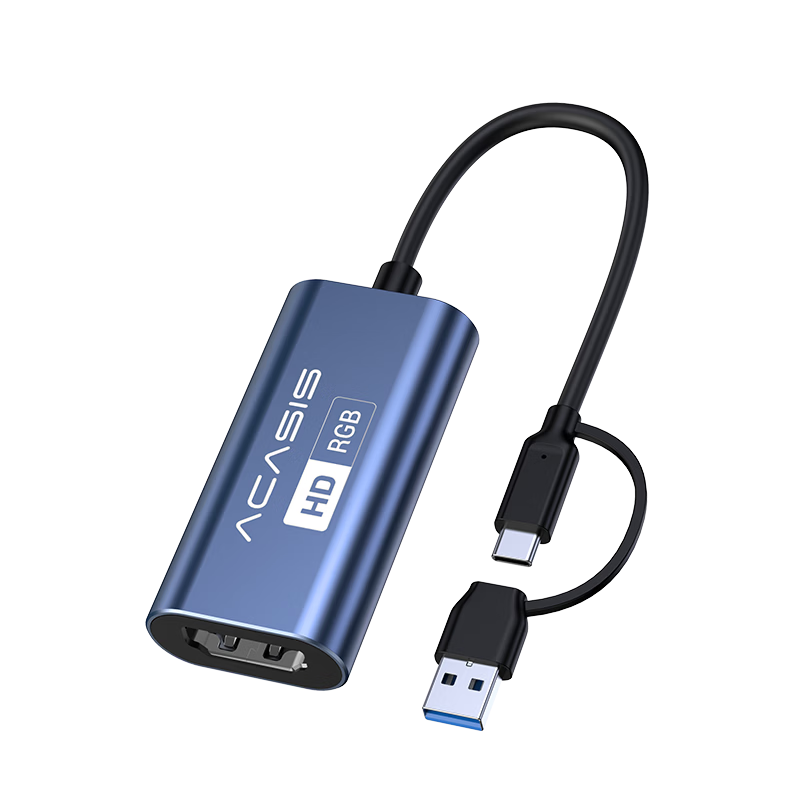 Acasis HDMI Video Capture Card 4K 60Hz HD RGB24 MS2130S to USB/Type-C for Switch 2 Mobile Phone Tablet Camera PC Live Streaming VC002Pro