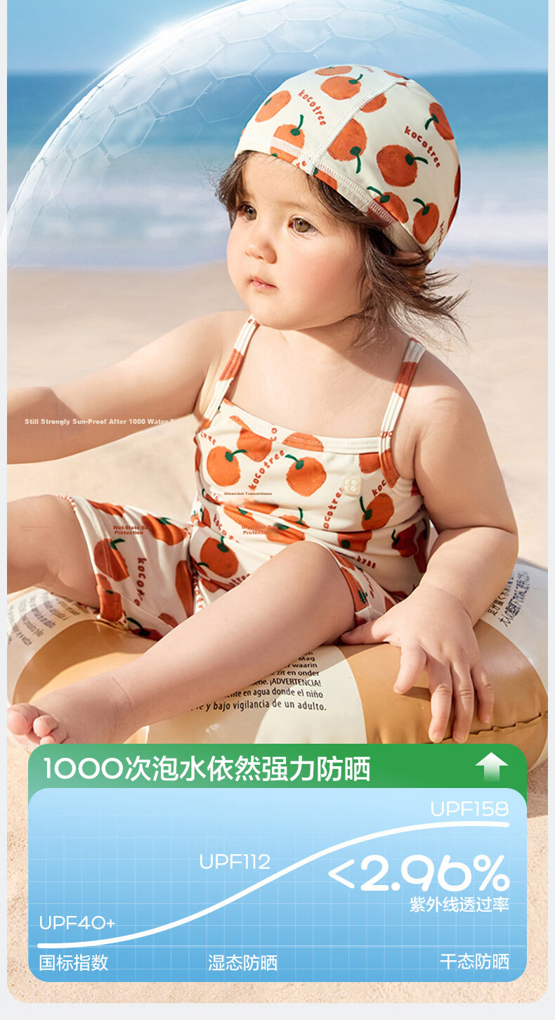 Kocotree KK Tree Baby UV Protection One-Piece Swimsuit for Infants and Toddlers 13
