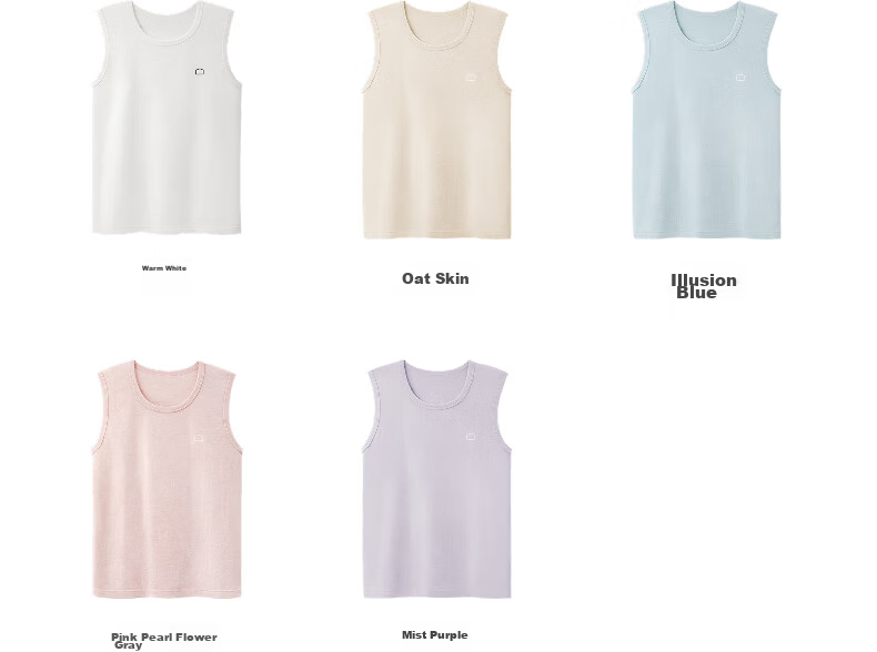 Jiao Nei Cotton 301H Women's Vest 100% Pure Cotton Wide Shoulder Seamless Sleeveless Homewear Spring Summer Pajamas 12