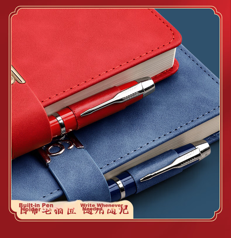 Ujia 2026 Chinese Trend Daily Planner Daily Schedule Efficiency Handbook One Page Per Day Calendar Weekly Planner Notebook Palace Museum Cultural Creative Red 11