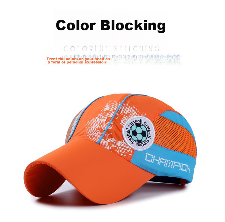 Jian Cai Kids Baseball Cap Boys Sun Protection Duckbill Hat Summer Basketball Mesh Quick-Dry Breathable Sunshade Hat for Girls and Babies 14