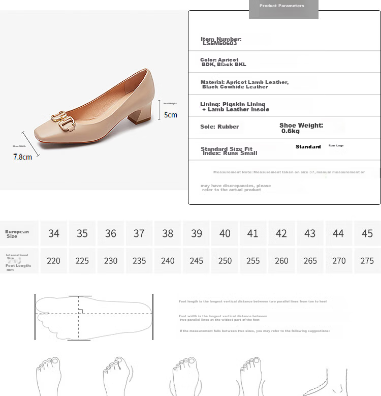 Larsdan 2026 Spring Summer New Fashion Elegant Buckle Commuter Women's Flats 5M50603 Black BKL 35 16