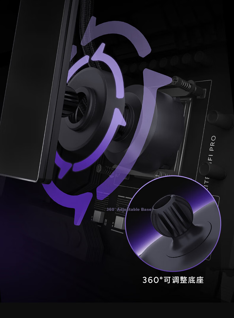 CoolerMaster MasterLiquid B360 Pro Refresh Edition ARGB CPU Liquid Cooler with New B6T Pump, Fully Illuminated Water Block, Daisy-Chain Fans, 2-in-1 Mounting Bracket 5
