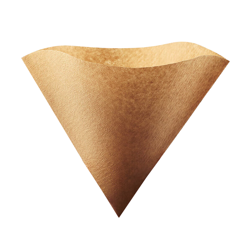 Hero Coffee Filter Paper, Drip-Style Pour-Over Coffee Filter Paper, V-Shaped Filter Cup Filter Paper, for 1-2 Servings, Small Size, Natural Wood Color