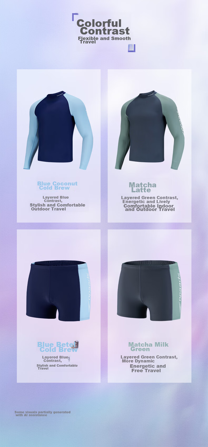 Speedo Free Series UV Protection Long Sleeve Swim Shirt Men Beach Outdoor High Elastic Slim Fit 2026 New Model 12