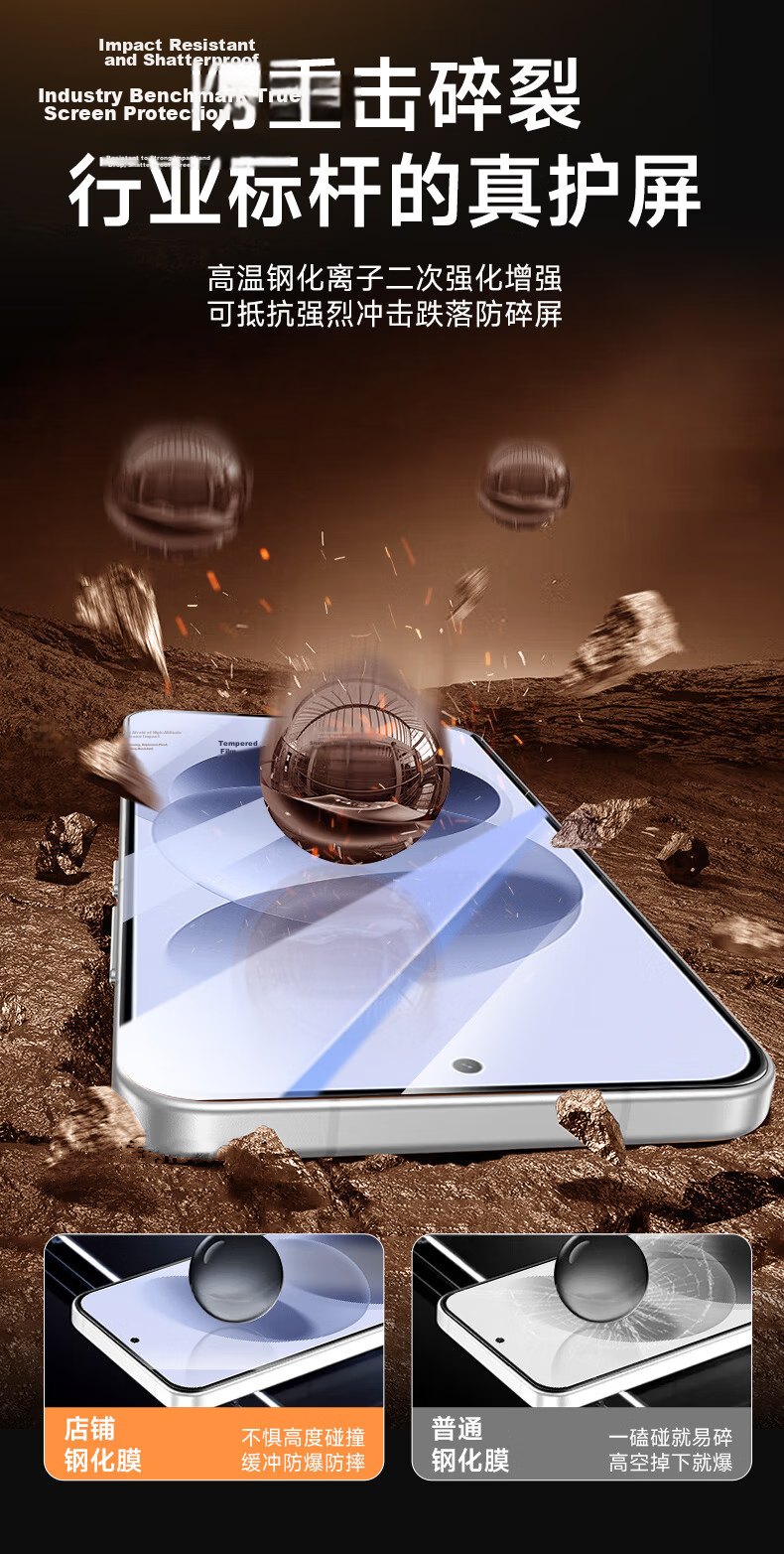 CoolerFang [Two-Pack Value Set] Tempered Glass Screen Protector for Redmi Note 17, Full Coverage Ultra-Thin HD Anti-Fingerprint and Drop Protection Film 5
