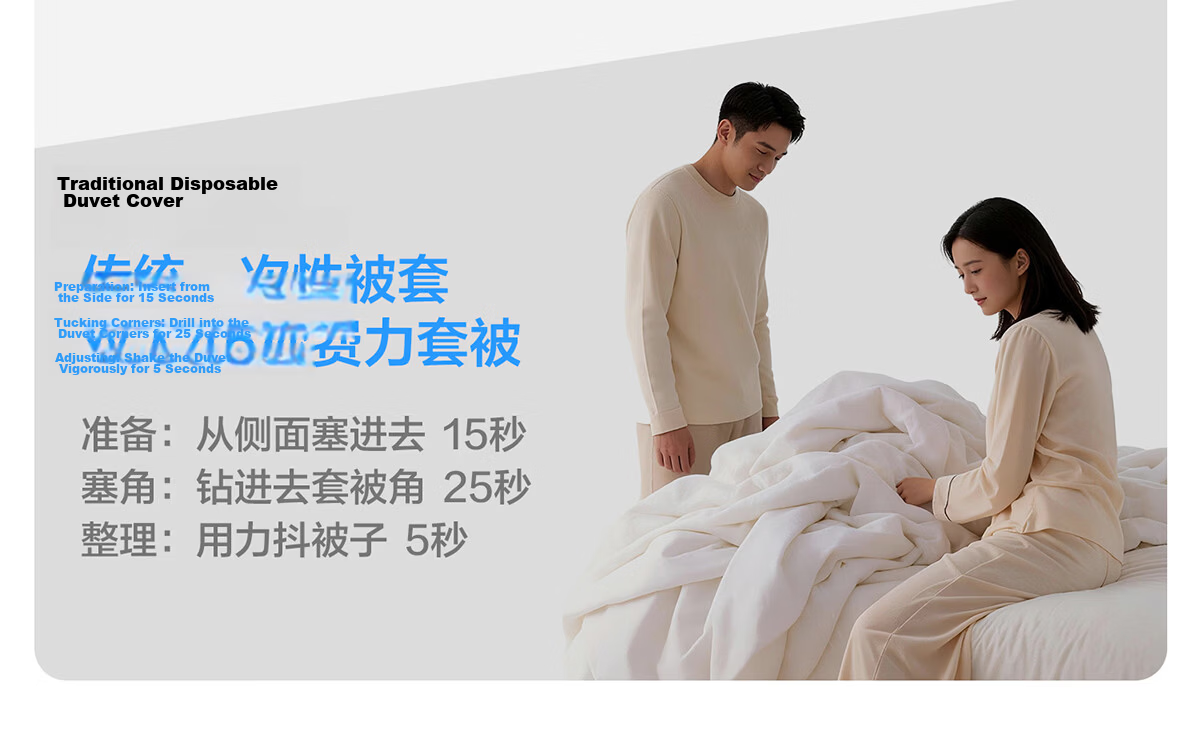 Buddygo Train Sleeper Disposable Bedding Set 3-Piece Thickened Quilt Cover Pillowcase Travel Sleeping Bag for Hard and Soft Sleeper Single Use 8