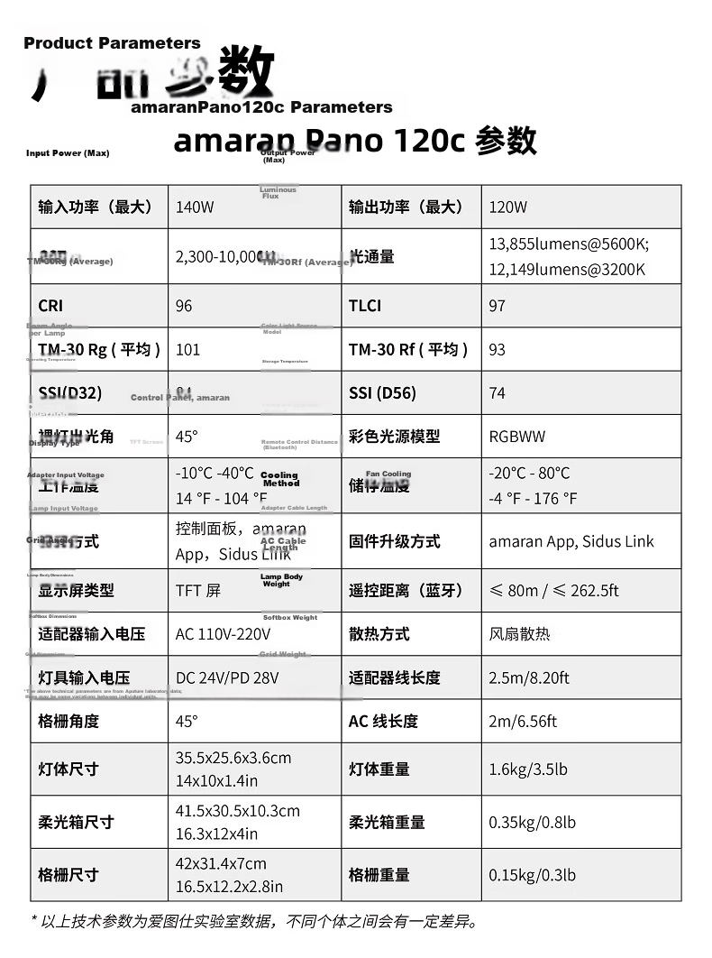 AMARAN Aputure Lightweight Full-Color Outdoor Panel Fill Light 120W Photography Live Streaming Continuous Light Soft Photography Lamp amaran Pano 120c White Kit 21