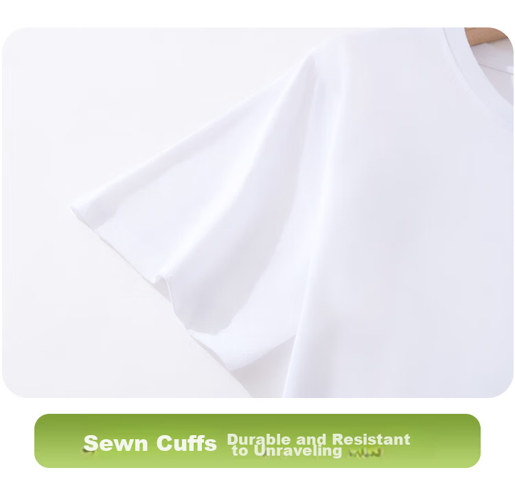 Yiershuang 100% Cotton Women's Short Sleeve T-Shirt Spring Summer Solid Color Round Neck Loose Comfortable Basic Top 13