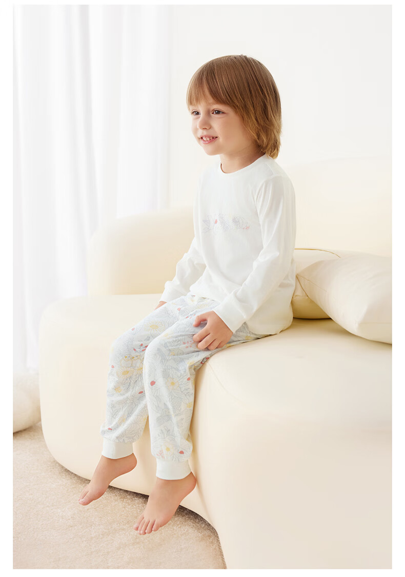 YEEHOO Children's Home Wear, Boys And Girls Underwear Set, Comfortable Pajamas, All-Season Style 17
