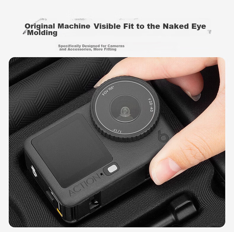 Smorss DJI Osmo Nano Thumb Camera Carrying Case Protective Cover Portable Handheld Travel Bag Hard Shell Shockproof Pressure Resistant Splashproof Accessories 4