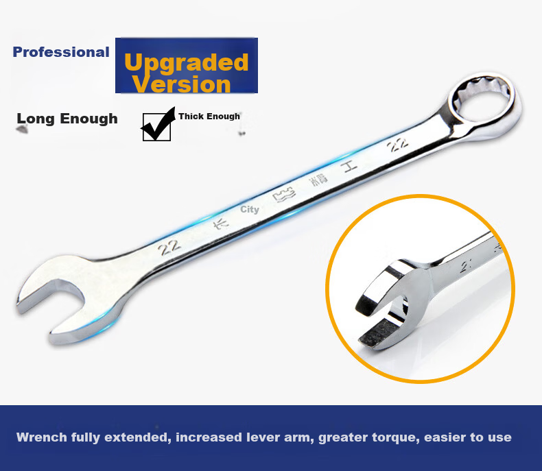 Great Wall Dual-Use Wrench Open-End and Box-End Wrench 17mm Industrial Auto Repair Tool 317117 7