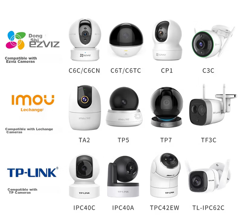 Liantuo Surveillance Camera Floor Stand Indoor Mobile Compatible with Xiaomi, Ezviz, Haima, Babi, Huawei, TP-Link Cameras 7