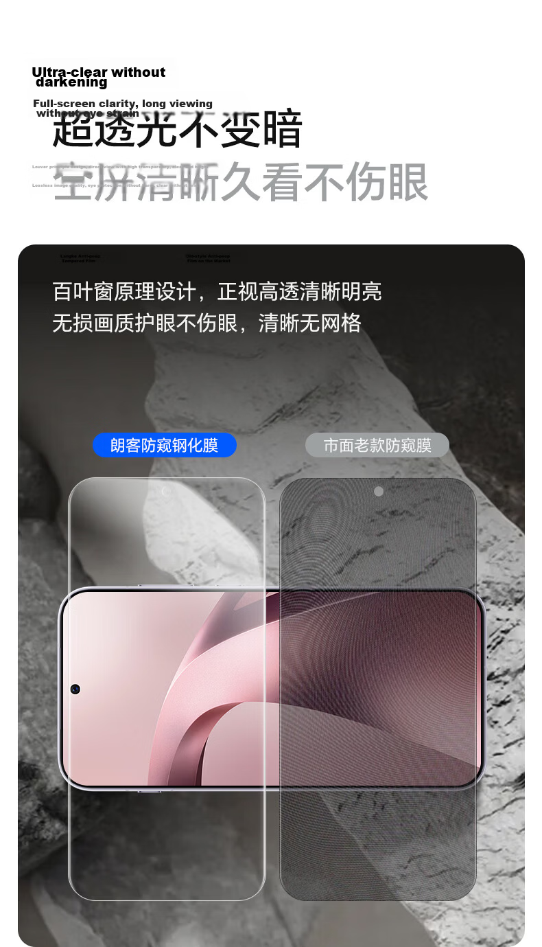 Langke [2-Pack] Privacy Screen Protector for Xiaomi 17T, Ultra-Thin Full-Screen Tempered Glass Anti-Peeping, High-Definition, Scratch-Resistant, Drop-Proof Phone Film 5