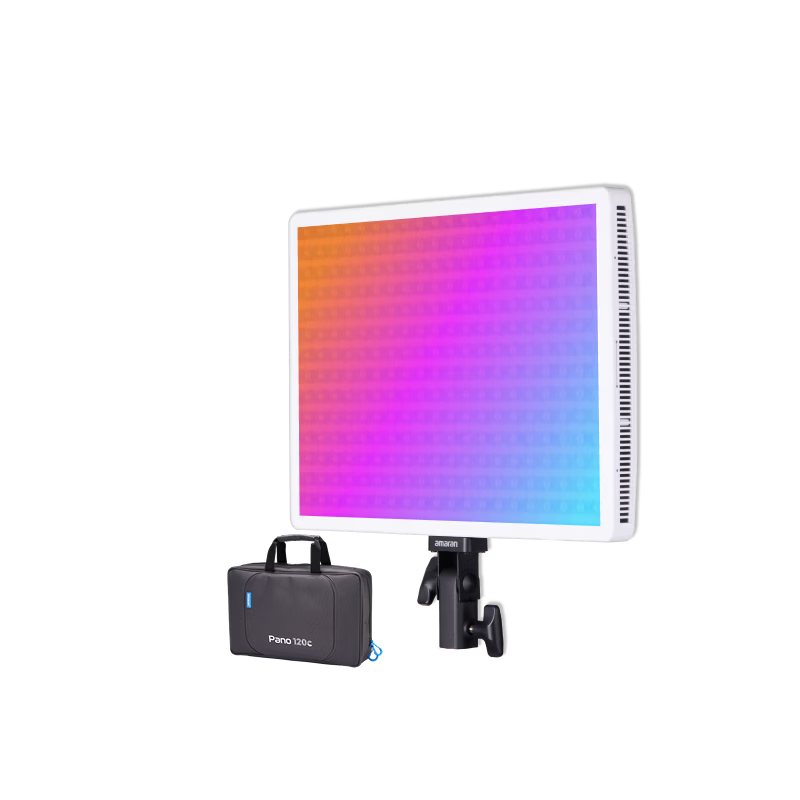 AMARAN Aputure Lightweight Full-Color Outdoor Panel Fill Light 120W Photography Live Streaming Continuous Light Soft Photography Lamp amaran Pano 120c White Kit