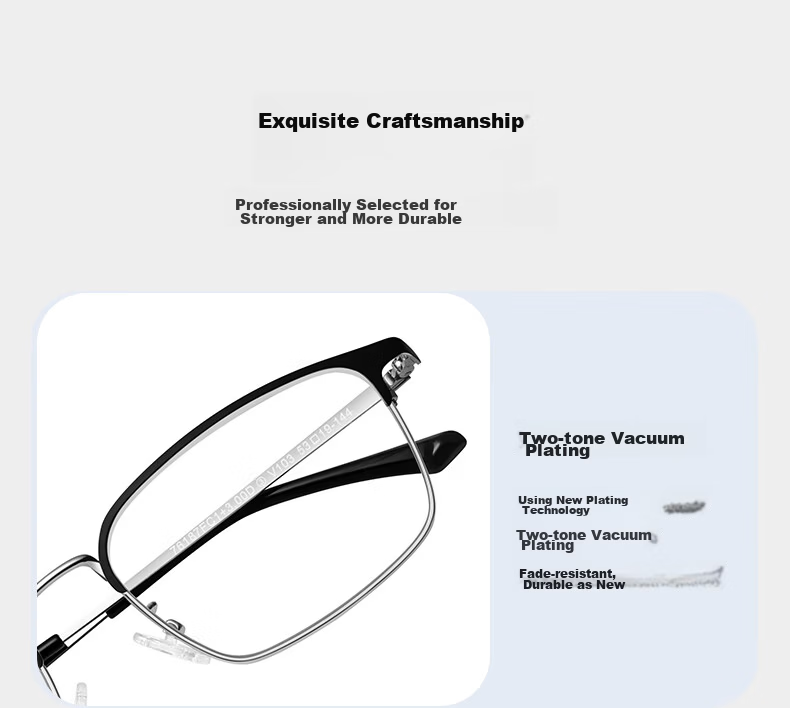 Mr. Pu Premium High-Definition Reading Glasses for Men and Women, Genuine Donghai Crystal Stone, Scratch-Resistant, 250 Degree Presbyopic Eyewear 14