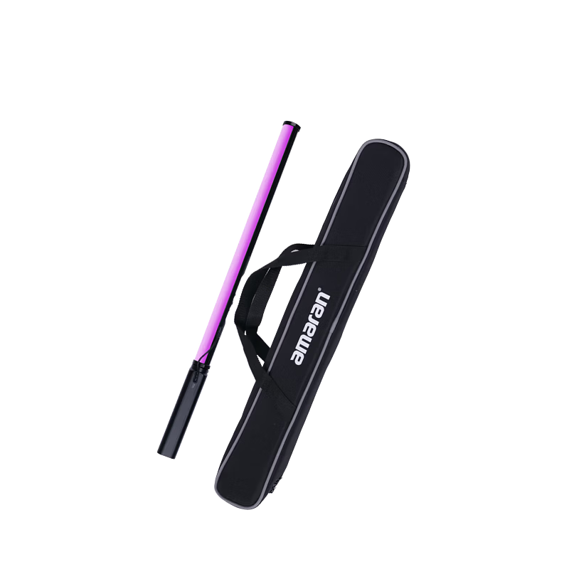 AMARAN Aputure T2c Handheld LED Fill Light Stick Outdoor Portable RGB Full-Color Stick Light for Live Streaming Photography Soft Ambient Light