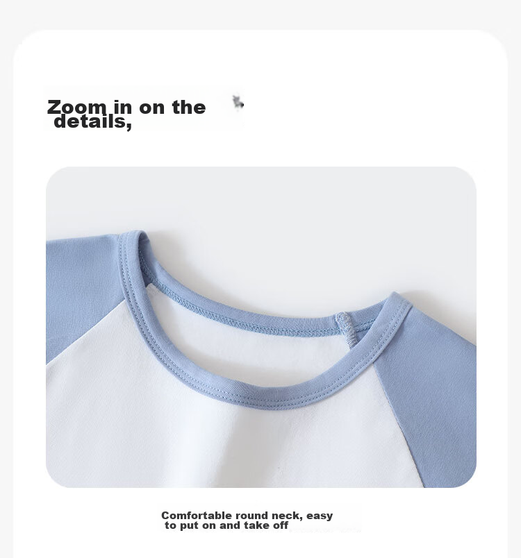 Yiershuang Children's Pajamas, Boys' Spring And Summer Long-Sleeve Home Wear Set, for Older Children And Teenage Boys, Suitable for Outdoor Wear, Air Conditioning Clothing 15