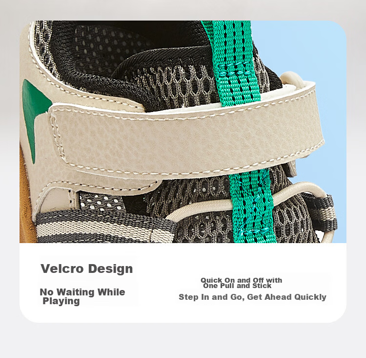 Balabala Kids Sandals Children's Sports Shoes Boys Girls 2026 Summer Outdoor Breathable Mesh Non-Slip Running Shoes 12
